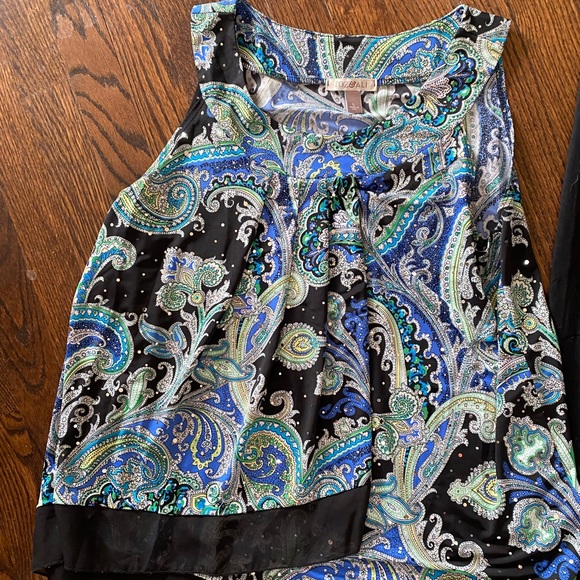 NWT Mossimo XL Leggings Capri Black Roz Ali L Blouse Outfit Lot Set - Picture 7 of 9